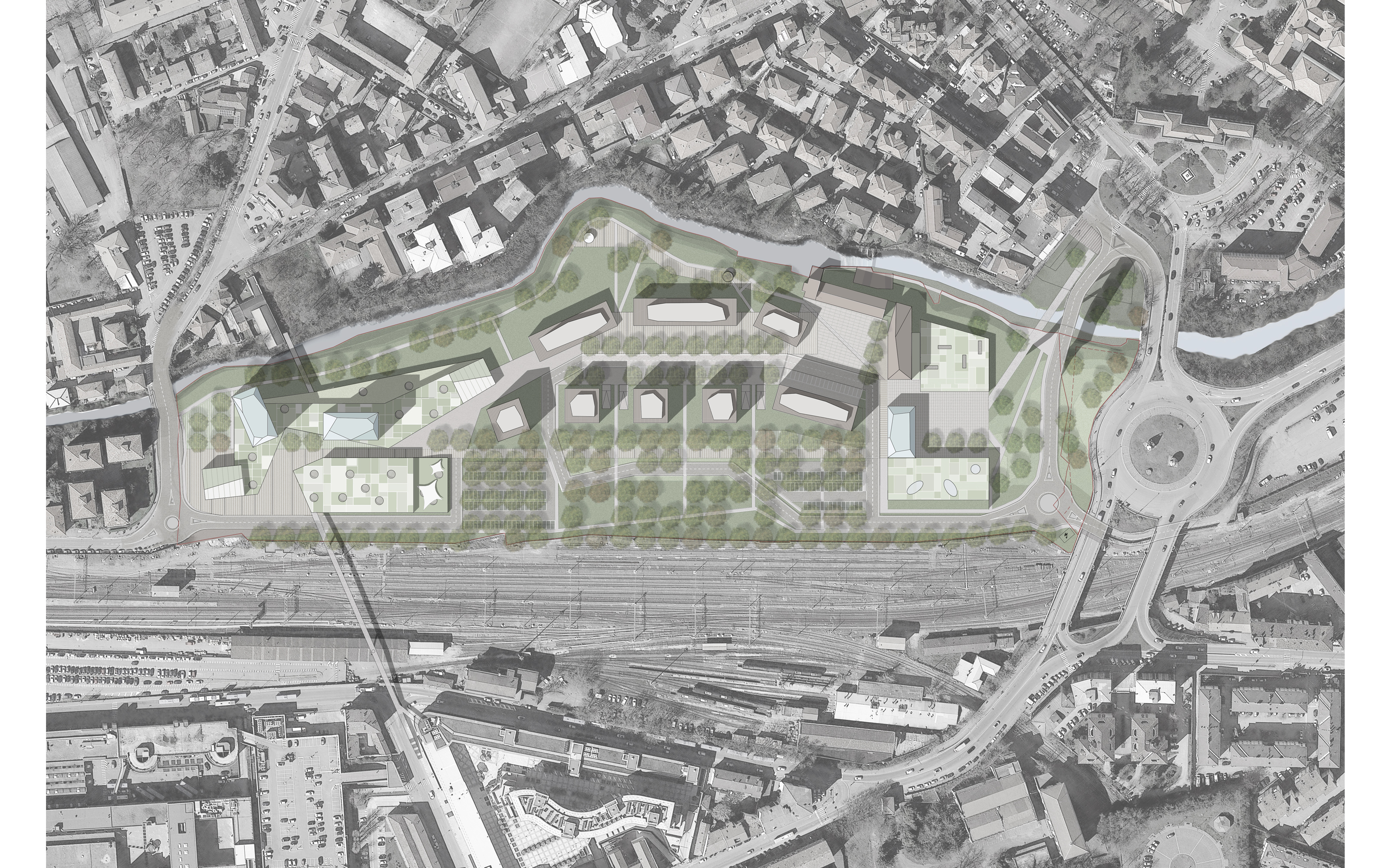 Green city masterplan / Pavia